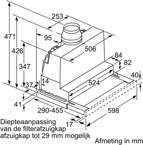 Bosch Dampkap DFS067A51 - 2