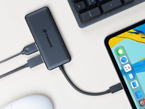 Transcend 6-in-1 HUB5C 2xUSB3.1 G1/1xUSB3.1 G2/1x USB-C - 3
