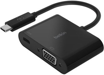 Belkin AVC001btBK USB-C to VGA + Charge Adapter (60W)