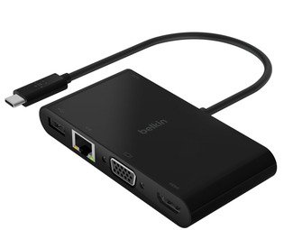 Belkin AVC004btBK USB-C Multimedia + Charge Adapter (100W)
