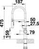 Blanco CATRIS-S Flexo zwart mat/noir mat - 4