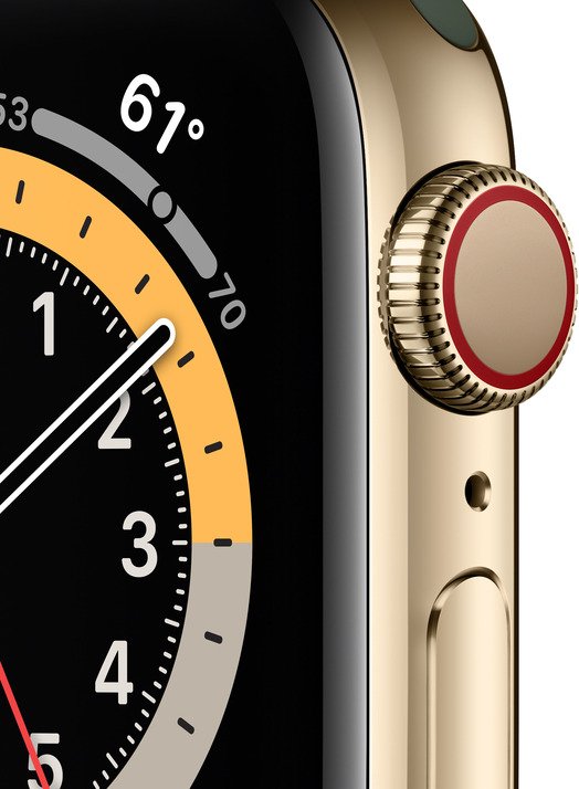 Apple Watch Series 6 RVS 4G (40mm) - Goud/Groen | Art \u0026 Craft