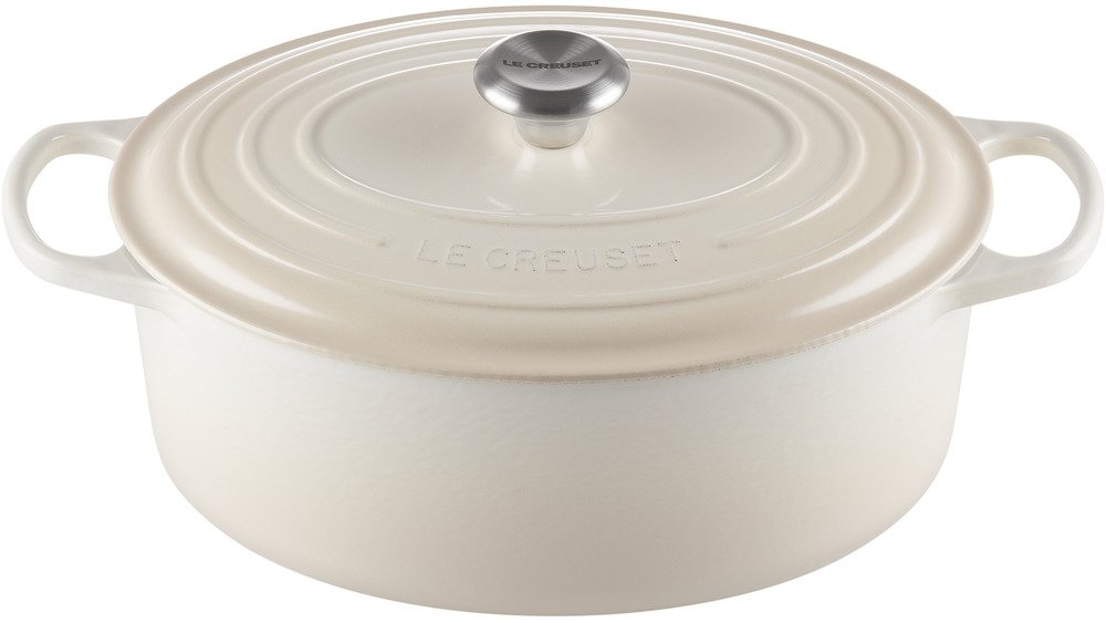 Le Creuset Braadpan Ovaal Signature Meringue - Ø 31 cm / 6.3 Liter