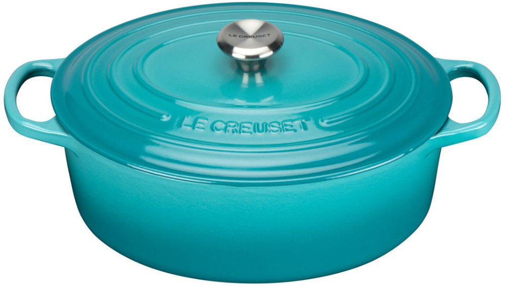 Art & Craft Le Creuset Gietijzeren Ovale Braadpan Caribbean Blue 31cm |  | 0024147263203 aanbieding