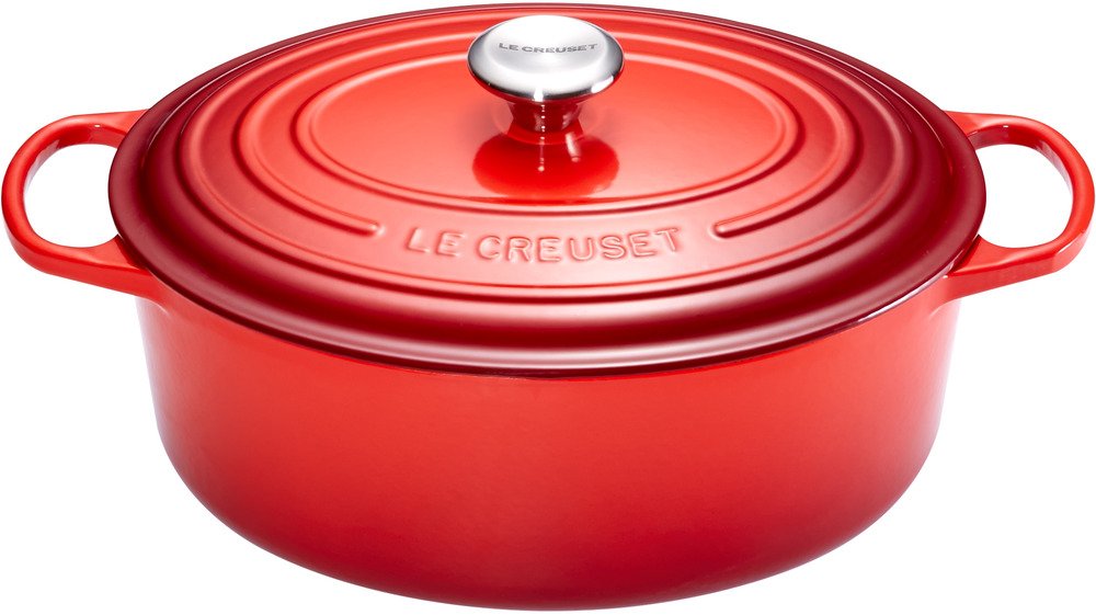 Le Creuset Ovale Stoof-/Braadpan 31 cm Kersenrood