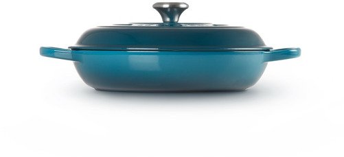 Le Creuset Gietijzeren Braadpan Campagnard Deep Teal 30cm - 4