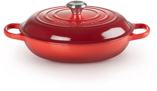 Le Creuset Gietijzeren Braadpan Campagnard Kersenrood 30cm - 2