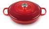 Le Creuset Gietijzeren Braadpan Campagnard Kersenrood 30cm - 3