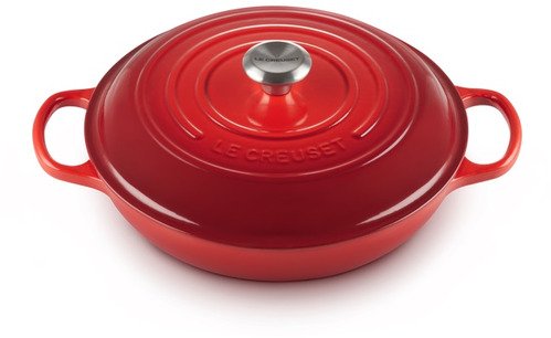 Le Creuset Gietijzeren Braadpan Campagnard Kersenrood 30cm - 3
