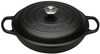 Le Creuset Gietijzeren Braadpan Campagnard Mat Zwart 30cm - 1