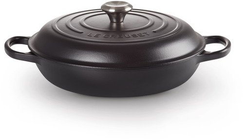 Le Creuset Gietijzeren Braadpan Campagnard Mat Zwart 30cm - 2