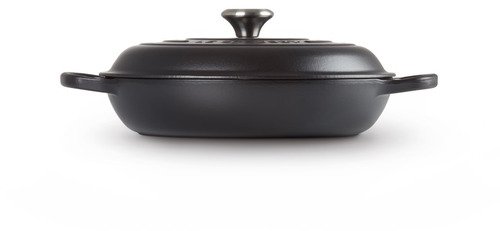Le Creuset Gietijzeren Braadpan Campagnard Mat Zwart 30cm - 4