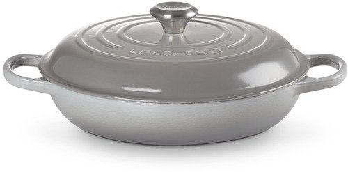 Le Creuset Gietijzeren Braadpan Campagnard Mist Grey 30cm - 2