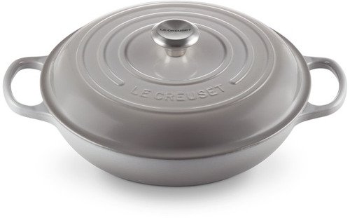 Le Creuset Gietijzeren Braadpan Campagnard Mist Grey 30cm - 3