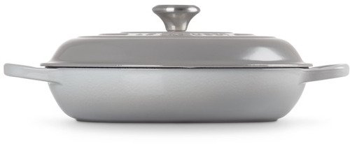 Le Creuset Gietijzeren Braadpan Campagnard Mist Grey 30cm - 4
