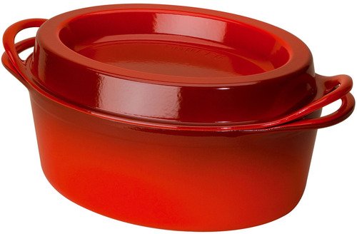 Le Creuset Gietijzeren Ovale Doufeu Kersenrood 32cm 7,2l - 1