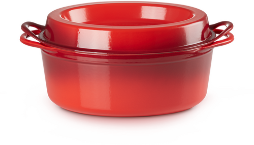 Le Creuset Gietijzeren Ovale Doufeu Kersenrood 32cm 7,2l - 3