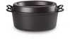 Le Creuset Gietijzeren Ovale Doufeu Mat Zwart 32cm 7,2l - 2