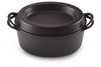 Le Creuset Gietijzeren Ovale Doufeu Mat Zwart 32cm 7,2l - 3