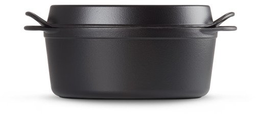 Le Creuset Gietijzeren Ovale Doufeu Mat Zwart 32cm 7,2l - 4