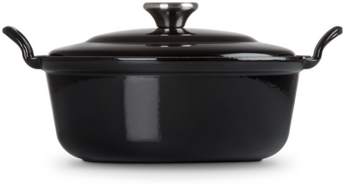 Le Creuset Gietijzeren Braadpan met Deksel Ebbenzwart 24cm - 3
