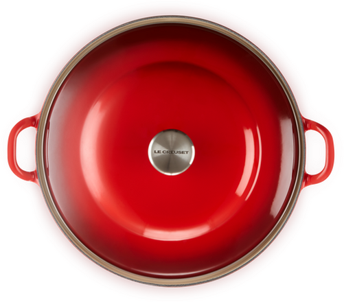 Le Creuset Gietijzeren Braadpan met Deksel Kersenrood 24cm - 4