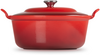 Le Creuset Gietijzeren Braadpan met Deksel Kersenrood 24cm - 2