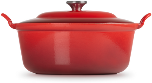 Le Creuset Gietijzeren Braadpan met Deksel Kersenrood 24cm - 2