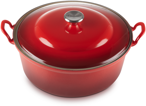 Le Creuset Gietijzeren Braadpan met Deksel Kersenrood 24cm - 3