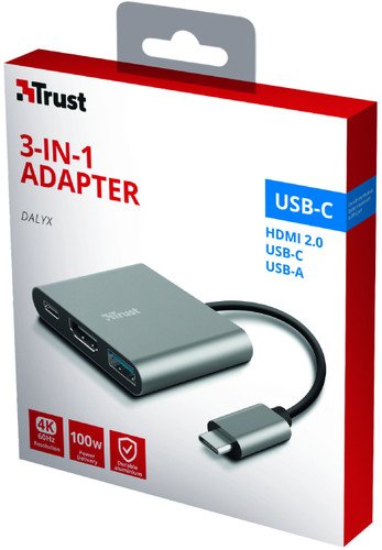 Trust Dalyx 3-in-1 USB-C Adapter - 6