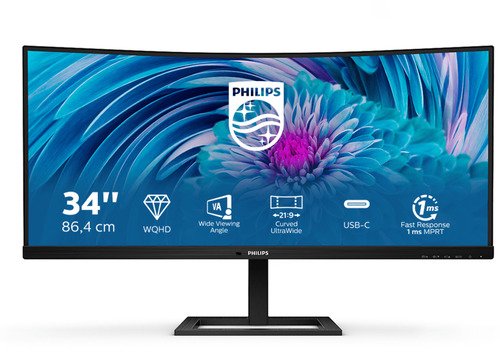 Philips UWQHD Curved Monitor 346E2CUAE - 1