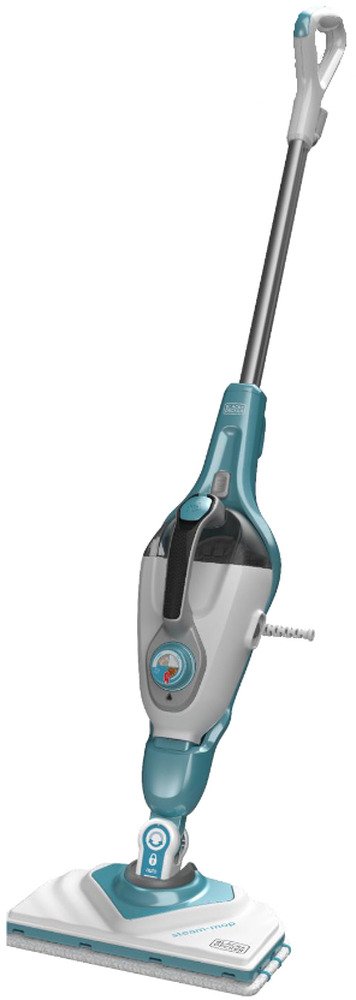 Black & Decker Steam-Mop Rechtopstaande stoomreiniger 0,5 l 1600 W Blauw, Wit