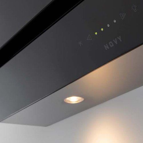 Novy Wandkap Vision 90cm Zwart Glas 7835 - 2