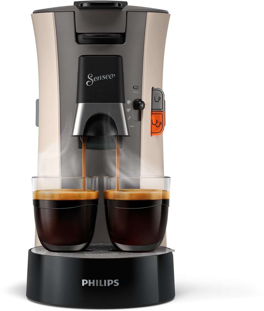 Philips Senseo Select CSA240/30 - Koffiepadapparaat - Nougat en kasjmiergrijs