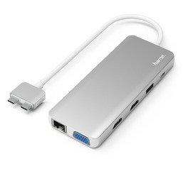 Hama USB-C Hub, 12 Ports, for Apple MacBook Air  Pro