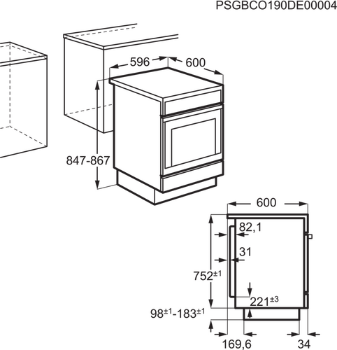 AEG Fornuis CCB6441BBW - 6