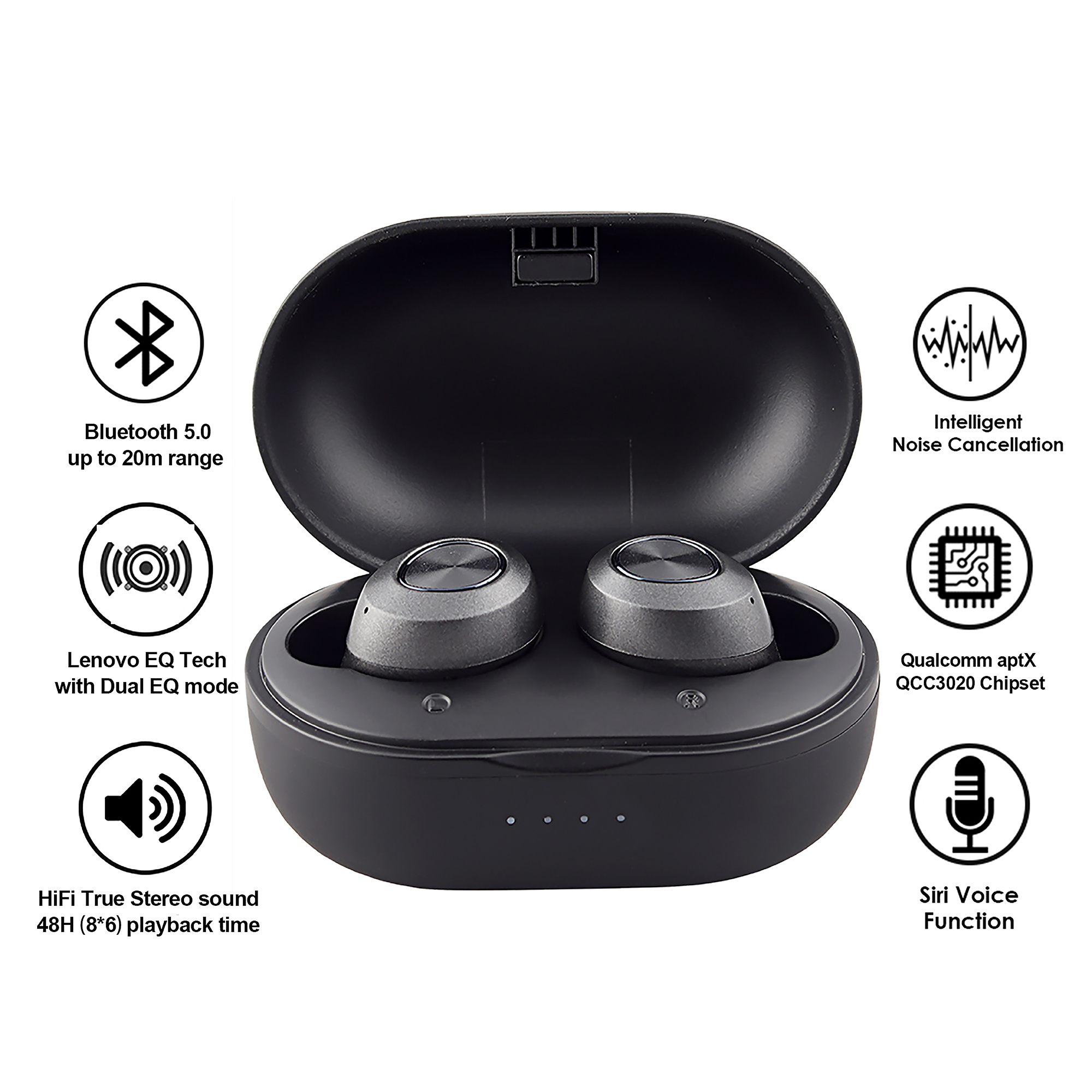 Lenovo In Ear HT10 PRO-BK