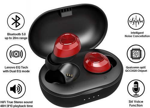 Lenovo In Ear HT10 PRO-RD - 1