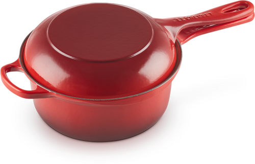 Le Creuset Gietijzeren 2-in-1 Steelpan 22cm Kersenrood - 3