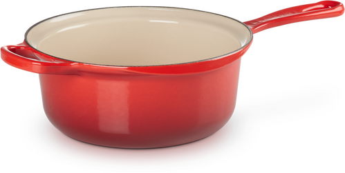 Le Creuset Gietijzeren 2-in-1 Steelpan 22cm Kersenrood - 10