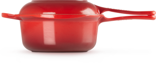 Le Creuset Gietijzeren 2-in-1 Steelpan 22cm Kersenrood - 13