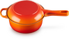 Le Creuset Gietijzeren 2-in-1 Steelpan 22cm Oranjerood - 3