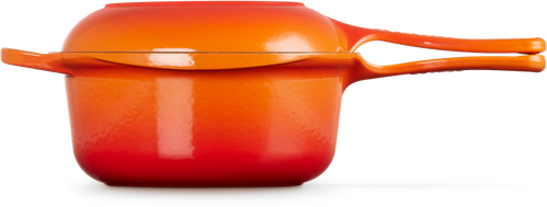 Le Creuset Gietijzeren 2-in-1 Steelpan 22cm Oranjerood - 4