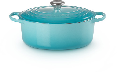 Le Creuset Gietijzeren Ovale Braadpan Caribbean Blue 29cm-0