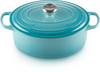 Le Creuset Gietijzeren Ovale Braadpan Caribbean Blue 29cm-1