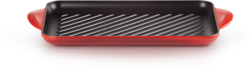 Le Creuset Gietijzeren Rechthoekige Grill Kersenrood 32cm - 1