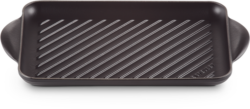 Le Creuset Gietijzeren Rechthoekige Grill Mat Zwart 32cm - 2