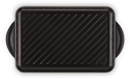 Le Creuset Gietijzeren Rechthoekige Grill Mat Zwart 32cm - 3
