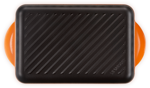 Le Creuset Gietijzeren Rechthoekige Grill Oranjerood 32cm - 4