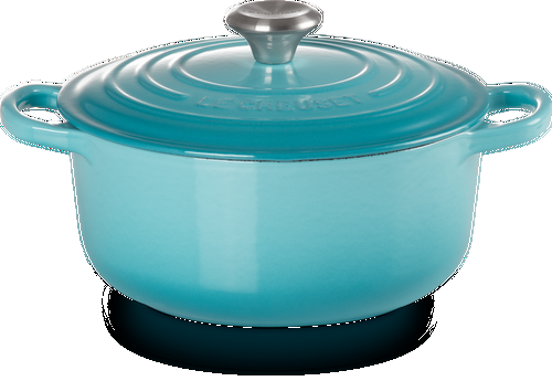 Le Creuset Gietijzeren Ronde Braadpan Caribbean Blue 20cm-0